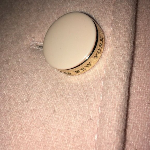 Kate Spade NEW YORK Cameo Pink Peplum Coat L - Picture 4 of 8